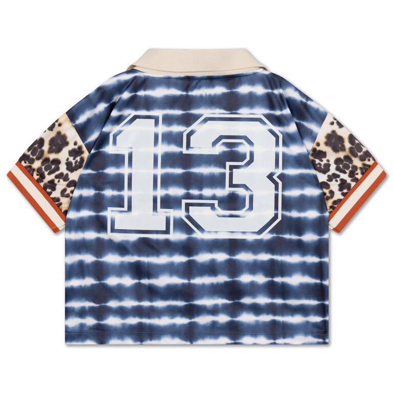 Repose Ams sport jersey ss // sea blue tie dye color block