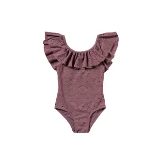 Salted Stories broderie swimsuit // dusky orchid