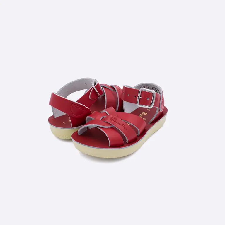 Salt Water Sandals swimmer child // red