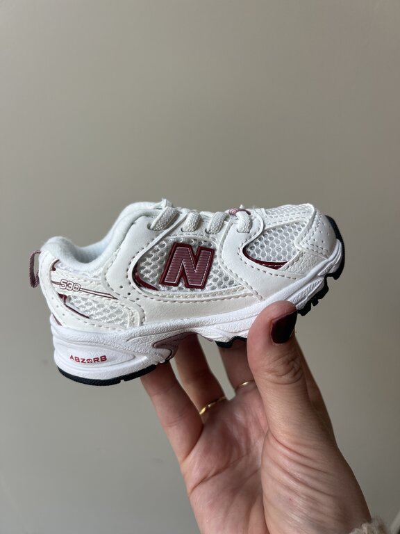 New Balance 530 toddler bunge lace // sea salt/rosewood