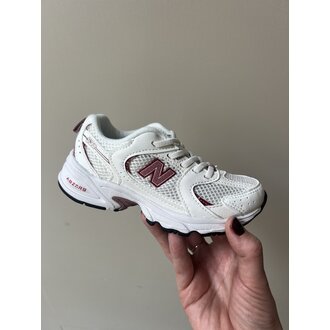 New Balance 530 kids bungee lace // sea salt/rosewood