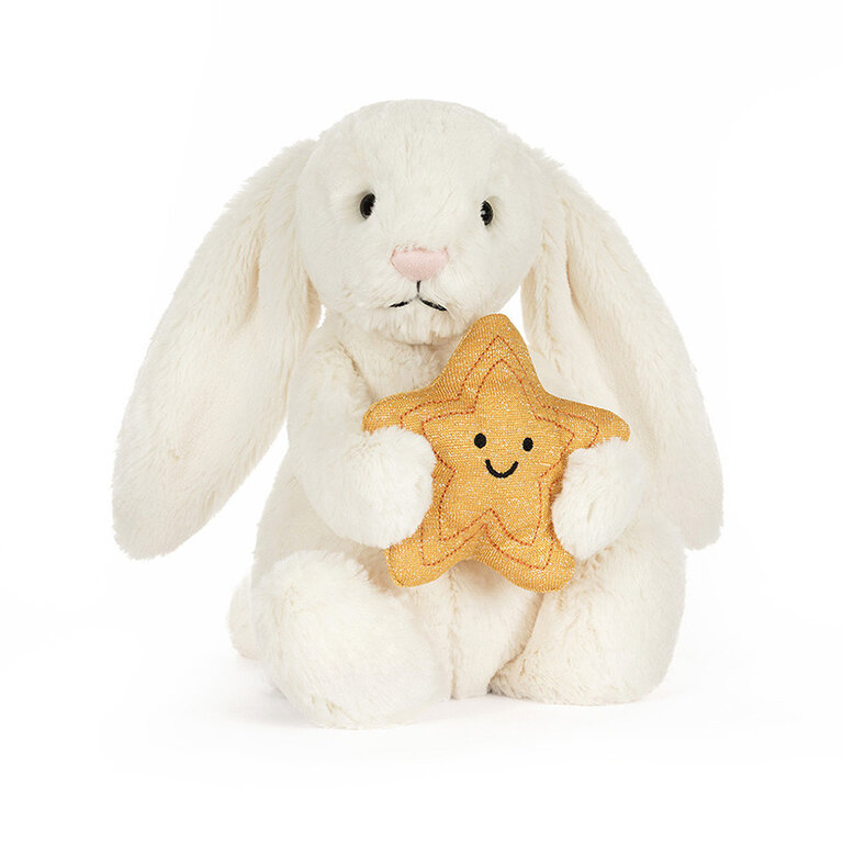 Jellycat cream bunny // with star