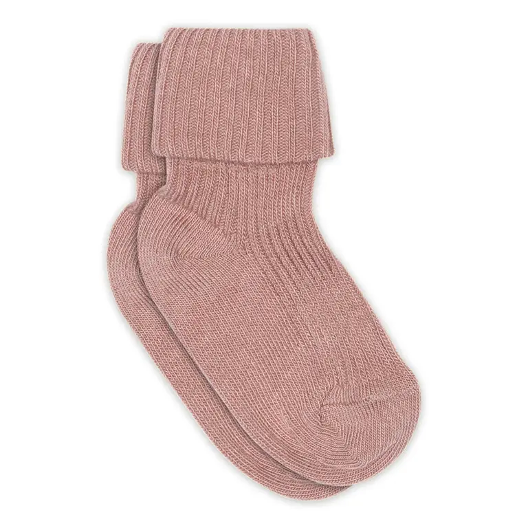 MP Denmark cotton rib baby socks 533 // 188 woodrose