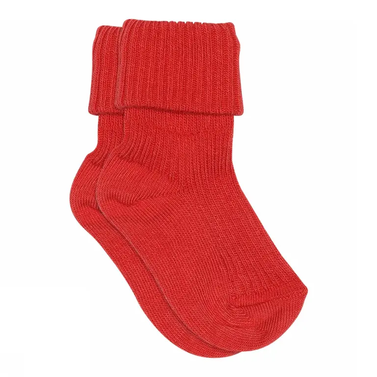 MP Denmark cotton rib baby socks 533 // 1315 tomato