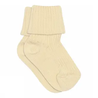 MP Denmark cotton rib baby socks 533 // 4109 ecru