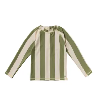 Salted Stories wide stripe swim longsleeve // iguana