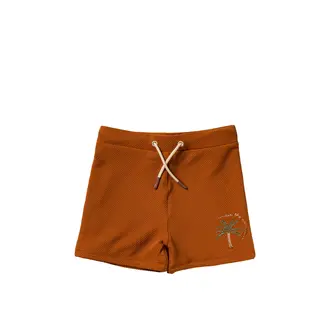 Salted Stories solid swim trunks // bombay brown