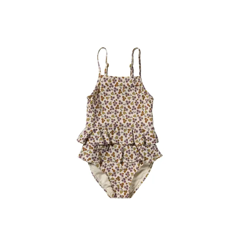 Salted Stories sparkly flower swimsuit // white swan
