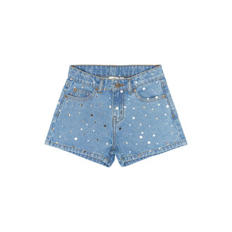 The New romina regular fit denim shorts // light blue denim