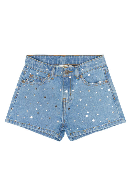 The New romina regular fit denim shorts // light blue denim