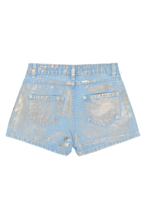 The New rosanna regular fit denim shorts // light blue denim