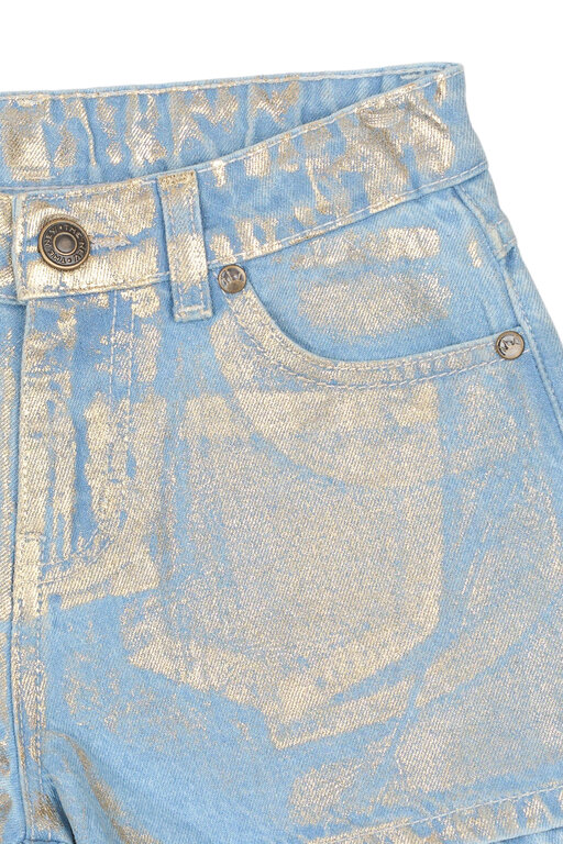 The New rosanna regular fit denim shorts // light blue denim