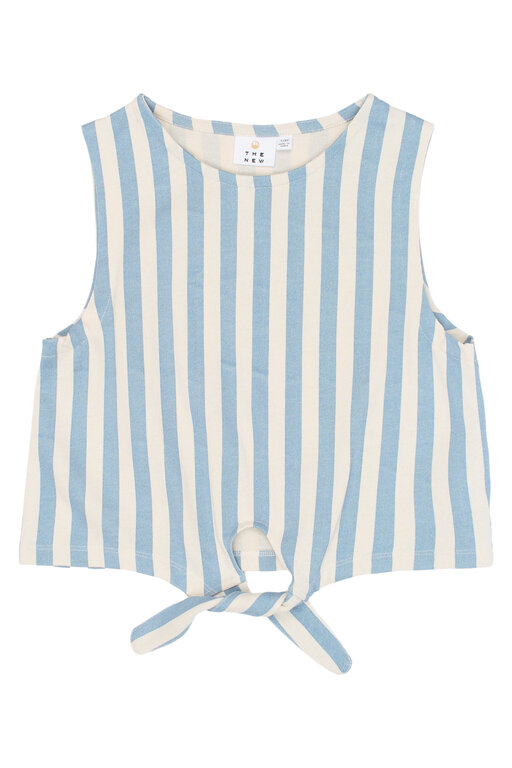 The New talia top // forever blue striped