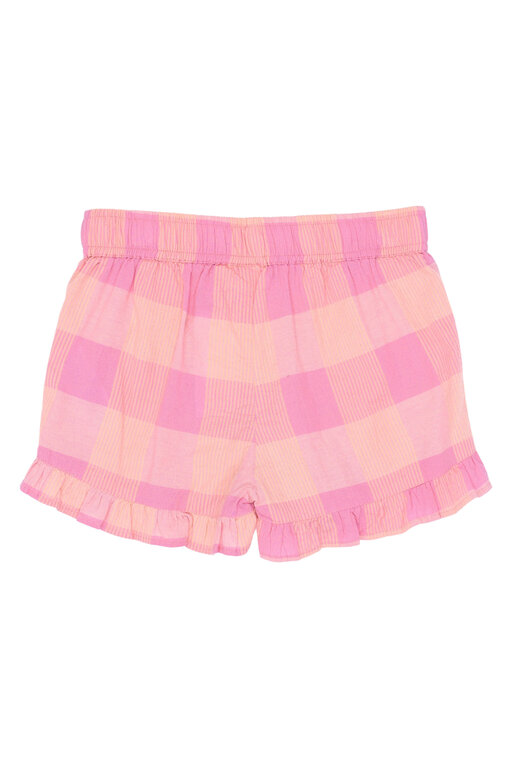The New tasmine shorts // cashmere rose checked