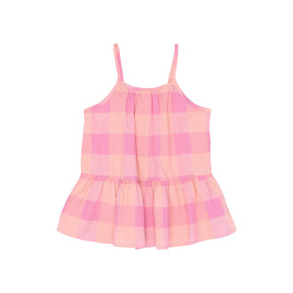 The New tasmine strap top // cashmere rose checked