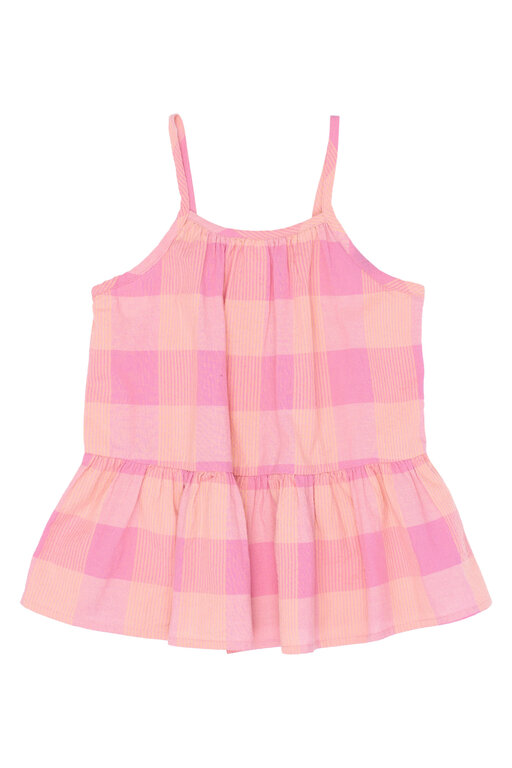 The New tasmine strap top // cashmere rose checked