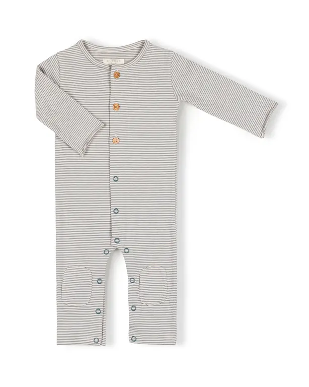 Nixnut butt onesie //  storm stripe