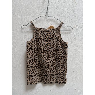 Preloved 2. Maed for Mini leopard tanktop bruin zwart // 6y