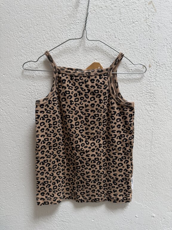 Preloved 2. Maed for Mini leopard tanktop bruin zwart // 6y