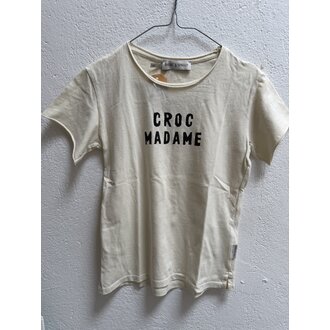 Preloved 2. Sproet&Sprout shirtje croc madame creme // 6y