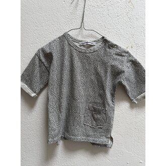 Preloved 2. Mingo shirt dots zwart/wit // 1/2-1y