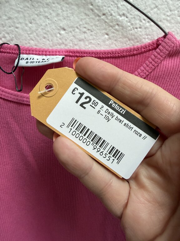 Preloved 2. Daily brat shirt roze // 8-10y