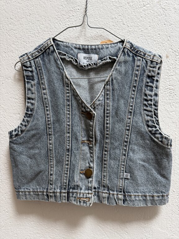 Preloved 2. Repose jeans gilet blauw // 8y