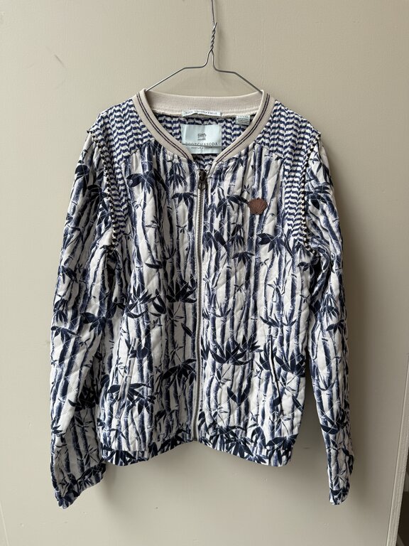 Preloved 3. Scotch R'belle zomerjas blauw print // 152