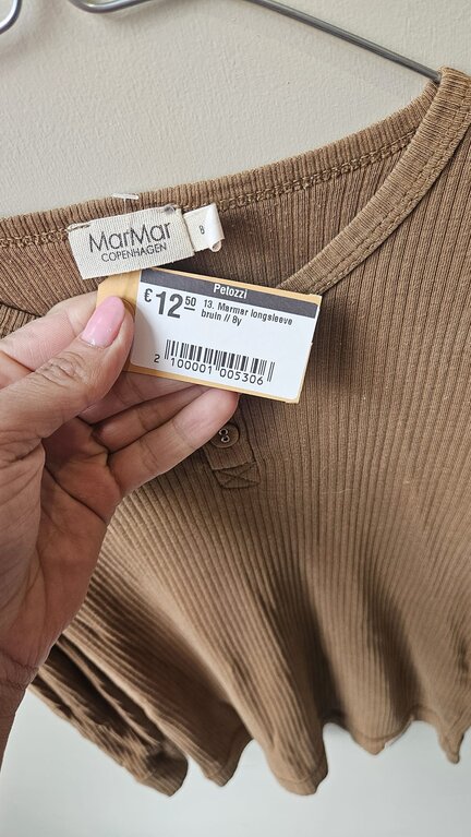 Preloved 13. Marmar longsleeve bruin // 8y