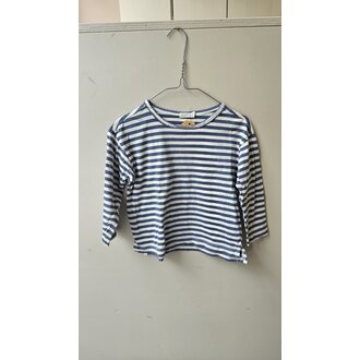 Preloved 13. Phil&Phae longsleeve gestreept blauw/creme // 4y