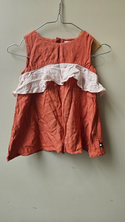 Preloved 13. Molo jurkje/hemdje koraalrood // 68