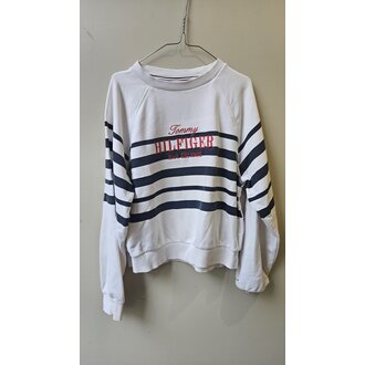 Preloved 15. Tommy Hilfiger trui blauw gestreept // 140