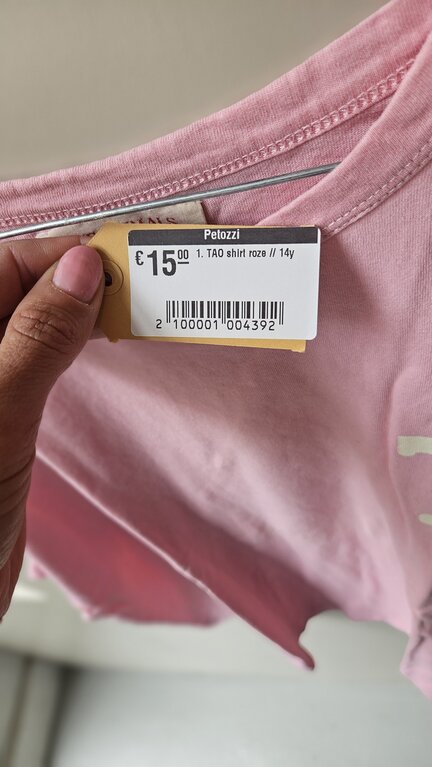 Preloved 1. TAO shirt roze // 14y