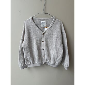 Preloved 4. Play up vestje met knoopjes en v-hals beige // 6y