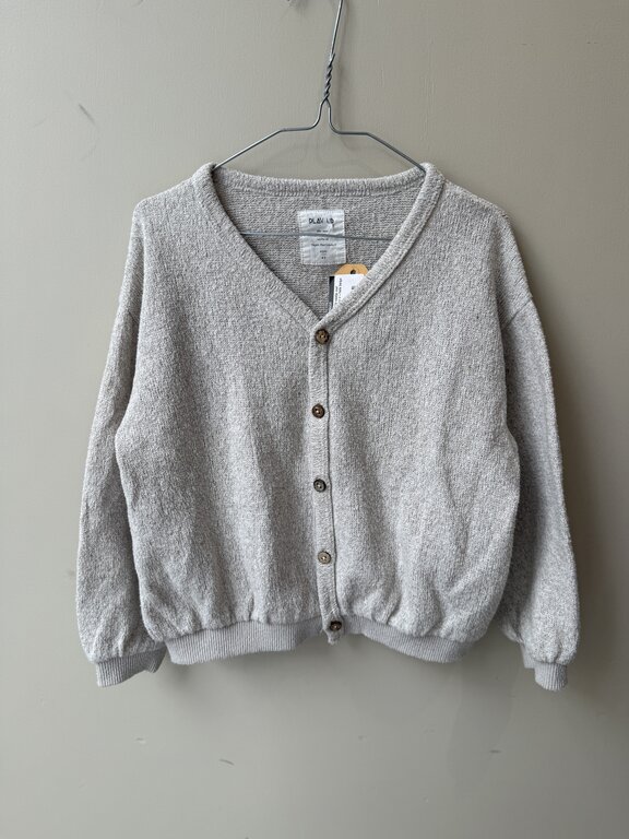 Preloved 4. Play up vestje met knoopjes en v-hals beige // 6y