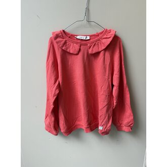 Preloved 4. Sproet&Sprout trui met kraag oranje // 7y