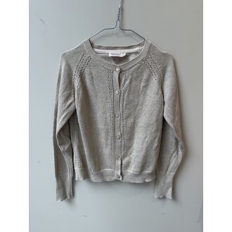 Preloved 4. Marmar Copenhagen goudkleurig glittervestje // 6-7y