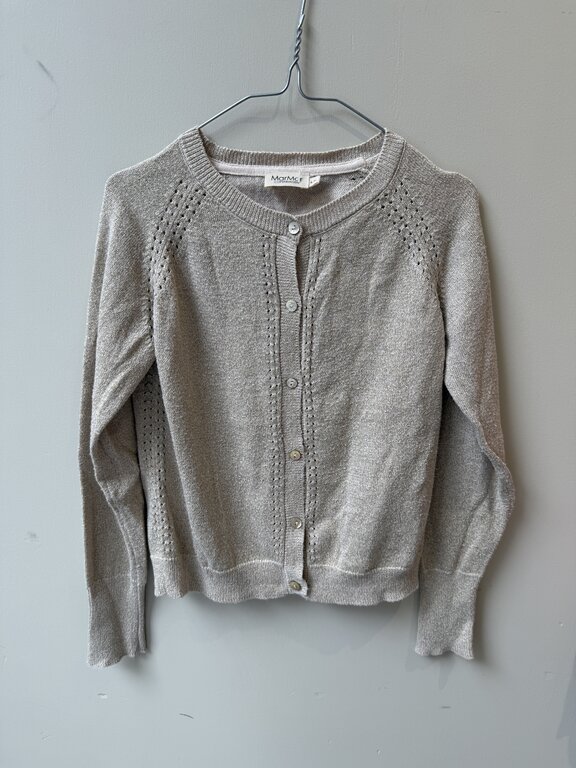 Preloved 4. Marmar Copenhagen goudkleurig glittervestje // 6-7y