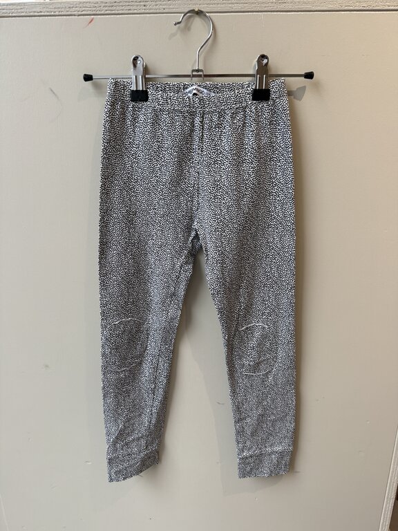 Preloved 4. Mingo legging spikkels zwart/wit // 6-8y