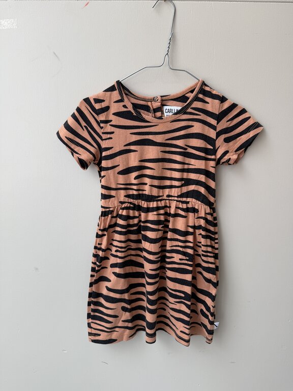 Preloved 10. CarlijnQ jurk oranje/zwart // 92