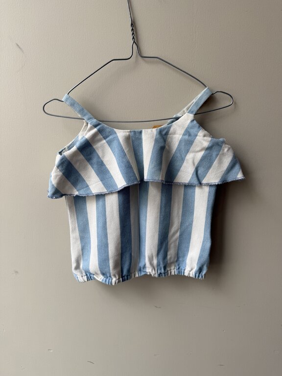 Preloved 10. Sproet&Sprout top blauw/wit // 24m
