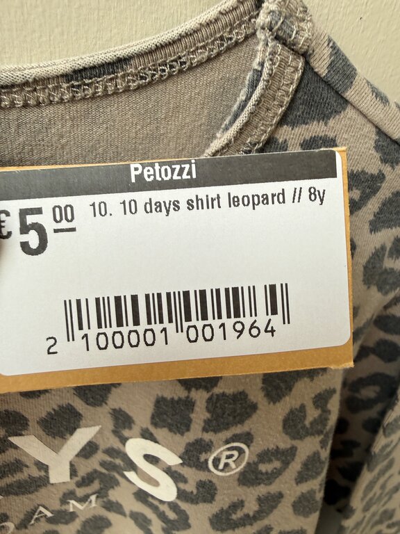 Preloved 10. 10 days shirt leopard // 8y