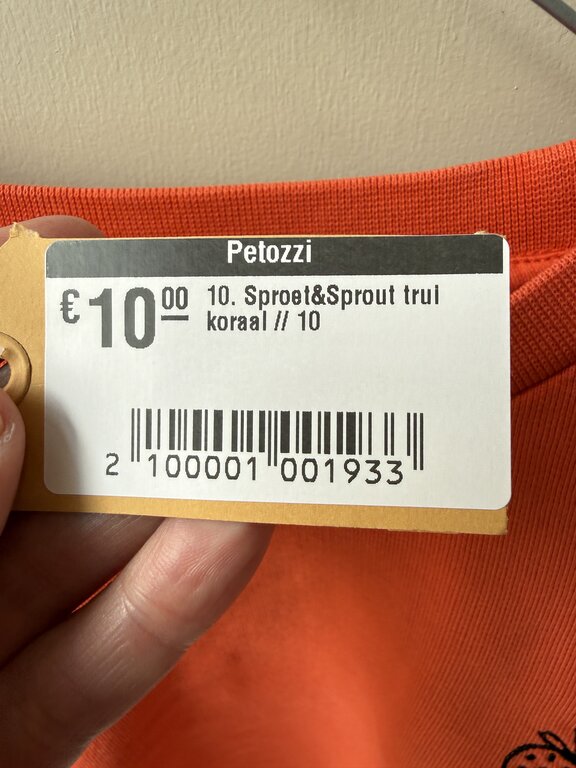 Preloved 10. Sproet&Sprout trui koraal // 10
