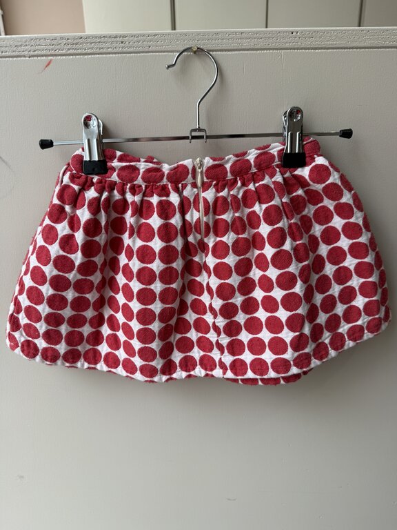 Preloved 10. Maed for Mini rok wit/rood // 4