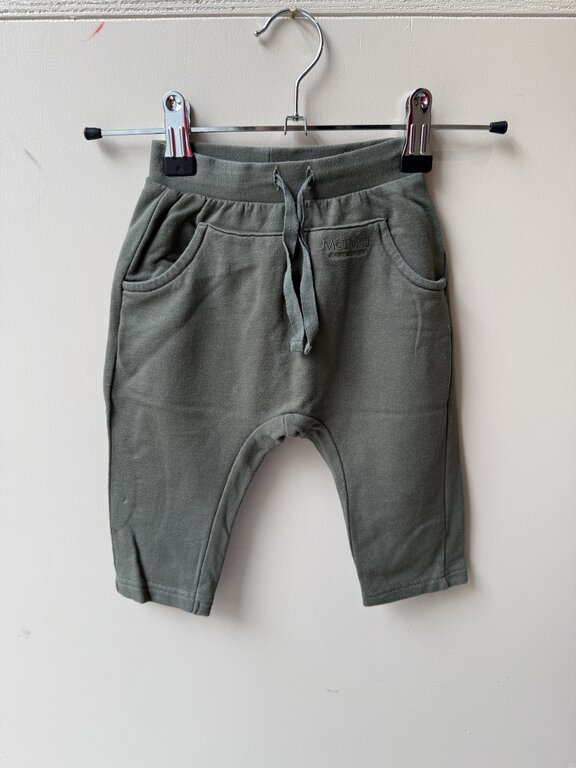 Preloved 11. Marmar broekje groen // donkergroen // 9m