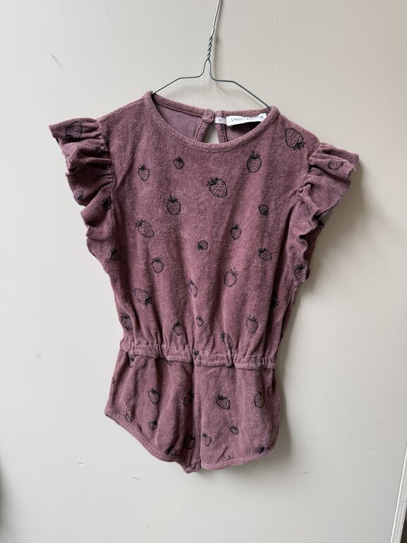 Preloved 12. Sproet&Sprout pakje aardbeien bordeaux rood // 5y