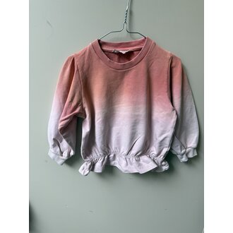 Preloved 12. House of Jamie zomer trui roze ty dye // 98-104