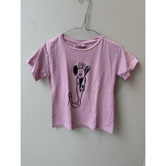 Preloved 14. Maed for Mini tshirt tekening roze // 3y