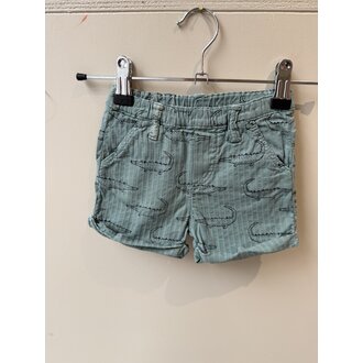 Preloved 14. Sproet&Sprout korte broek krokodil groen // 12m