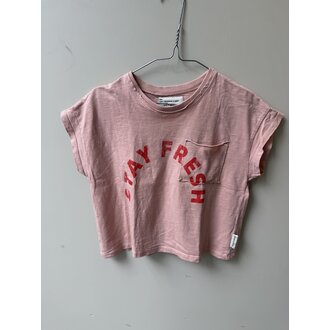 Preloved 14. Piupiuchick tshirt stay fresh roze // 3y GAATJE KAARTJE
